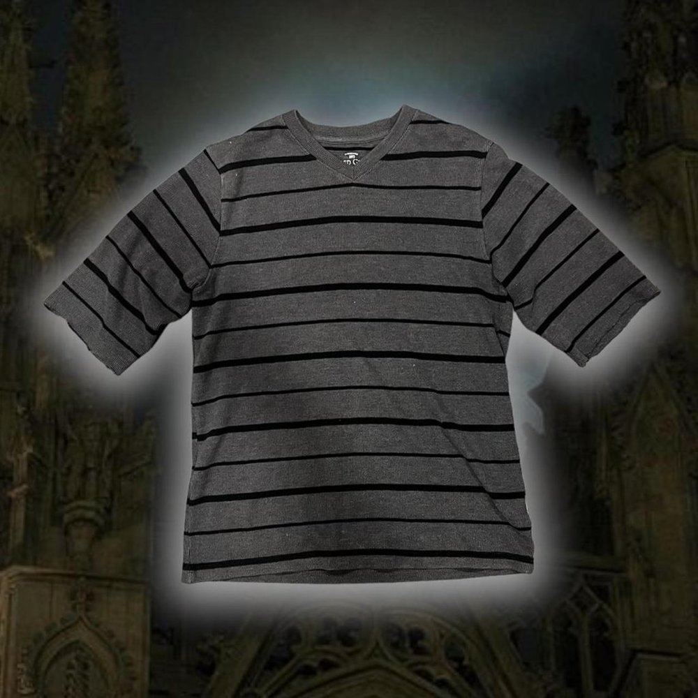 Faded Glory Stripped Black Shirt